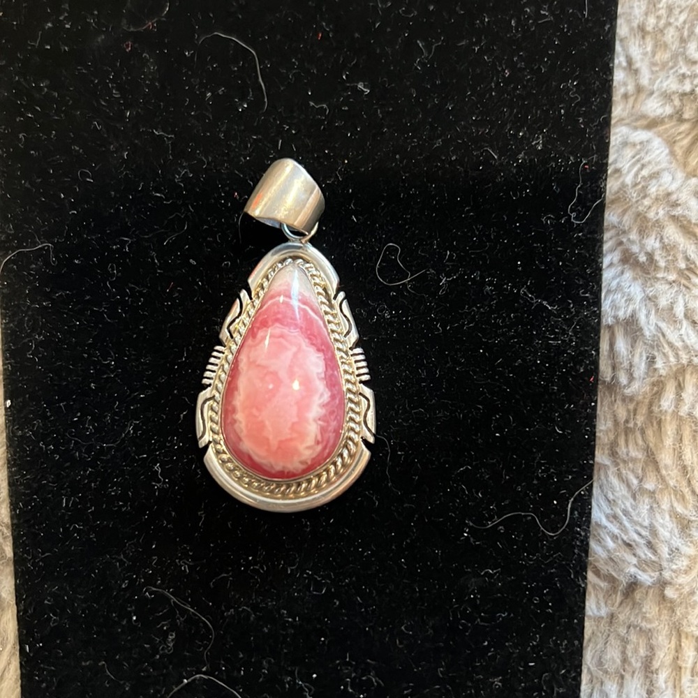 Phodochrosite pendant